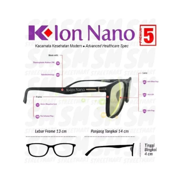 KACAMATA K ION NANO PREMIUM X 5 7 8 ORIGINAL ANAK ION NANO REGULER KIDS TERAPI KESEHATAN ION NEGATIF - Image 6