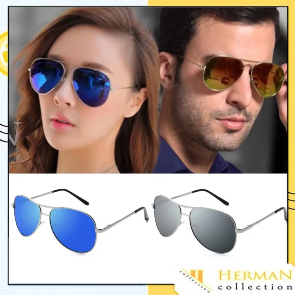 HC Kacamata Fashion Unisex 5669 Bahan Metal Kacamata Matahari/Kacamata Wanita /Kacamata Pantai