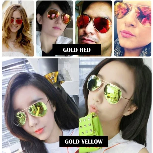 HC Kacamata Fashion Unisex 5669 Bahan Metal Kacamata Matahari/Kacamata Wanita /Kacamata Pantai - Image 9