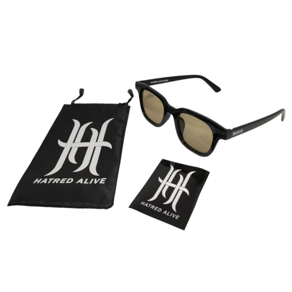 Kacamata Vincent Distro Clothing Brand Original HATRED ALIVE Local Brand Anti Radiasi Fashion Korean Retro Vintage FREE POUCH Code - Image 5