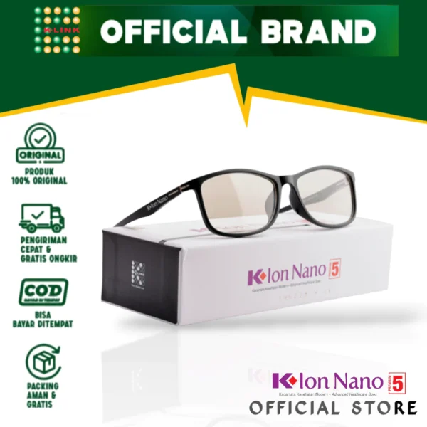 k ion nano premium 5 original k link frame kacamata kesehatan anti radiasi