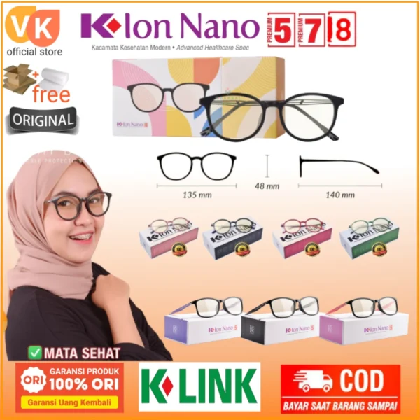 Ion Nano 8 7 5 Reguler Kacamata Terapi Kesehatan Anti Radiasi Plus Minus Katarak