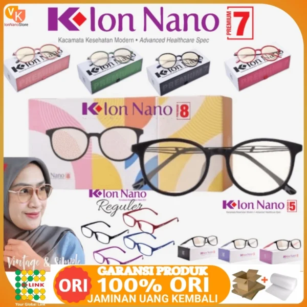Ion Nano 8 7 5 Reguler Kacamata Terapi Kesehatan Anti Radiasi Plus Minus Katarak - Image 3