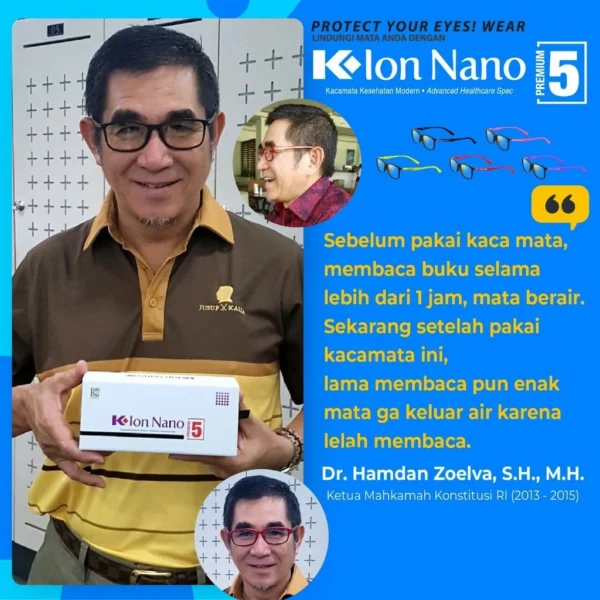 Ion Nano 8 7 5 Reguler Kacamata Terapi Kesehatan Anti Radiasi Plus Minus Katarak - Image 4