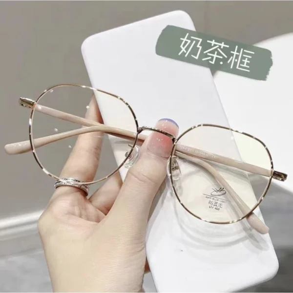 Kacamata Minus Fashion Korea Retro Anti Blue Light anti Radiasi Model Cat Eye Kacamata Baca Minus Zhijing 07 Tujuh Indoberkah88