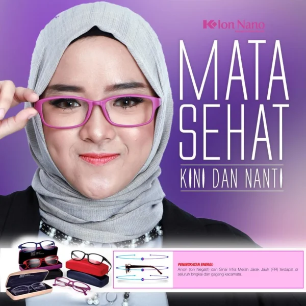 Ion Nano 8 7 5 Reguler Kacamata Terapi Kesehatan Anti Radiasi Plus Minus Katarak - Image 7