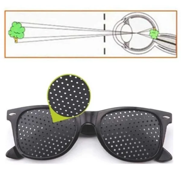 Kacamata Lubang Terapi Mata Fokus Minus Silinder Anti Myopia Pinhole Glasses Alat Bantu Latihan Anti myopia Astigmatism presbyopia - Image 3