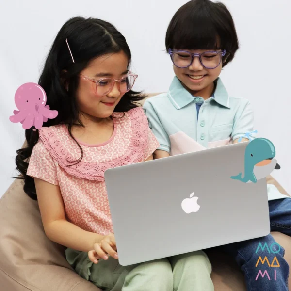 Momami Kids Zuper Vision Anti-Blue Light Glasses - Kacamata Anti Radiasi Anak - Image 4