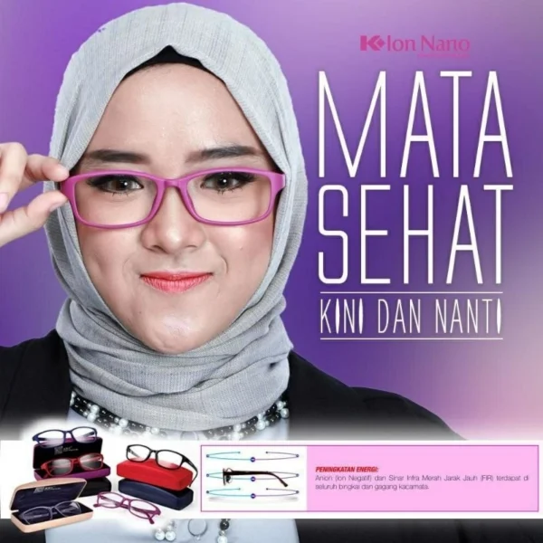 KACAMATA TERAPI K-ION NANO ORIGINAL REGULER UNTUK KESEHATAN - Image 3