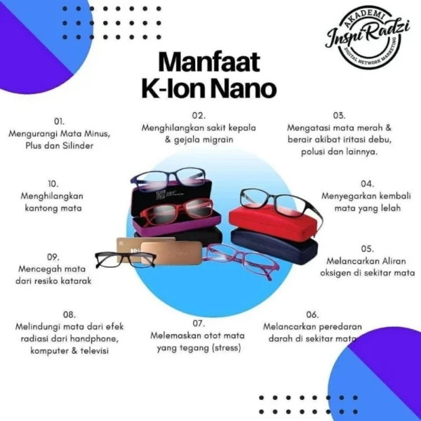 KACAMATA TERAPI K-ION NANO ORIGINAL REGULER UNTUK KESEHATAN - Image 4