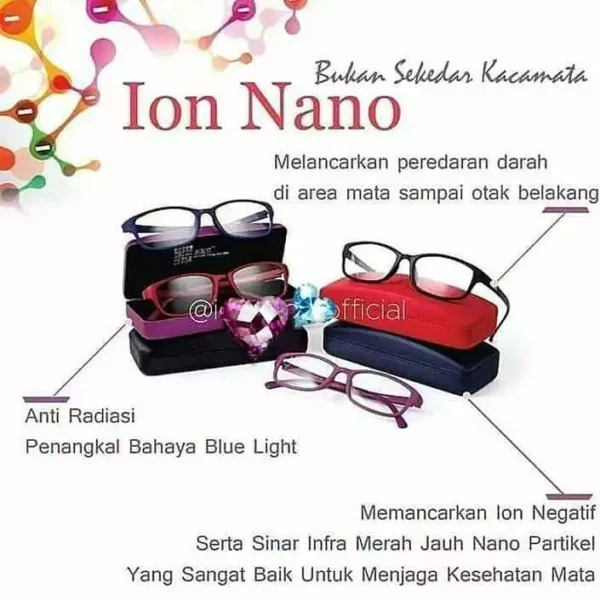 kacamata k ion nano original kacamata kesehatan anti radiasi - Image 5
