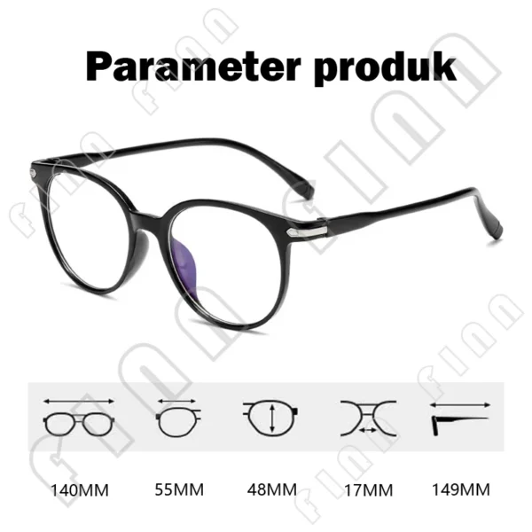 Kacamata Pria Wanita Anti Radiasi Frame Lensa Kaca Mata Anti Bluelight BlueRay Unisex - Image 10