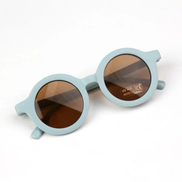 GGS Kacamata Hitam Anak Perempuan Laki Laki Bulat Lipat Children Sunglasses Retro Fashion Bayi Korea Style Keren Unisex Baby KC007 - Image 2