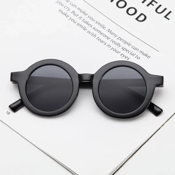 GGS Kacamata Hitam Anak Perempuan Laki Laki Bulat Lipat Children Sunglasses Retro Fashion Bayi Korea Style Keren Unisex Baby KC007 - Image 7