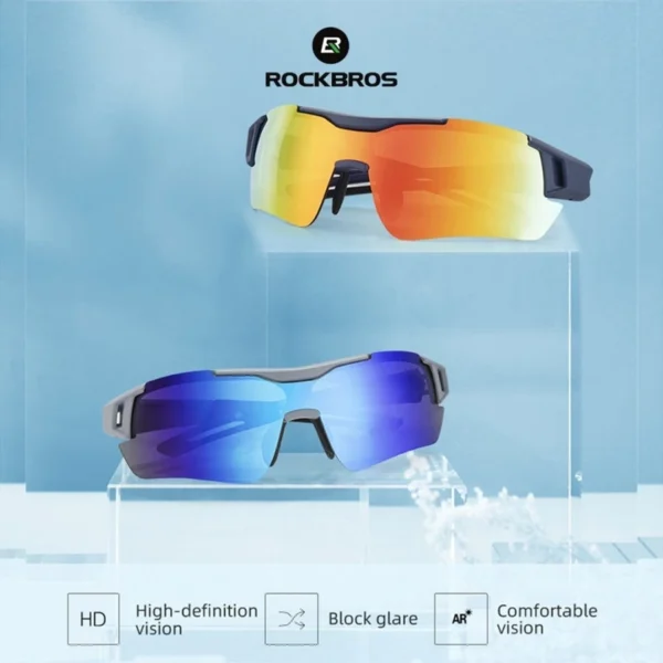 Kacamata Sepeda ROCKBROS 10117 10118 10119 10109 Sunglasses Myopiaframe Kaca Mata Gowes Polarized Sunglasses - Image 4