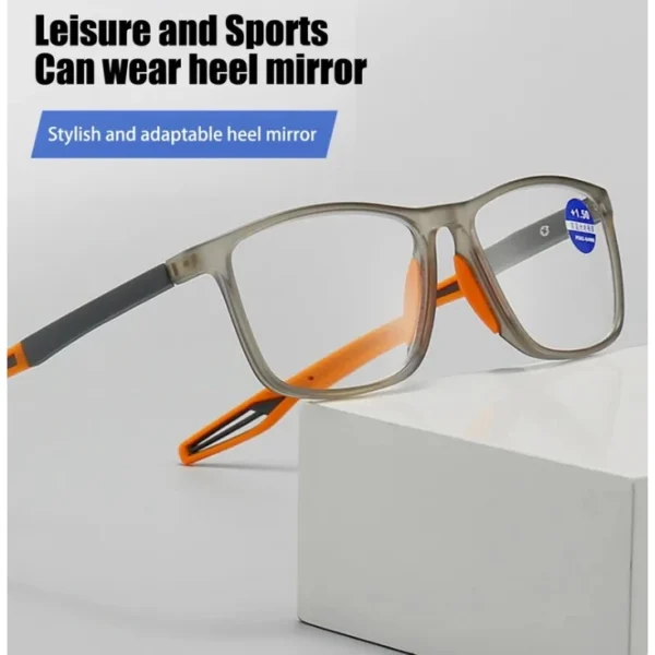 Kacamata Minus -1,-2,-3,-4,-5,-6 Ultralight TR90 Kacamata 1119 Fashion Baca Anti Blue Light Bingkai Sporty Unisex Pria Wanita Lensa - Image 7