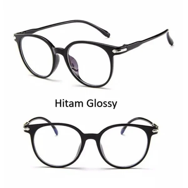 SJPOP Kacamata Anti Radiasi Kaca Mata WanitaPria Frame Sunglasses Lensa Transparan KC099 - Image 4