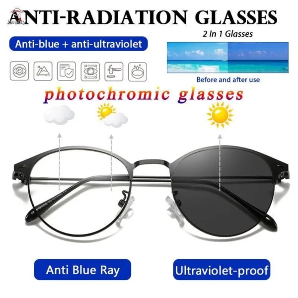 DENNOS Official Store GS-33 KACAMATA POLARIZED UV 400 Photochromic 2 in 1 RETRO KOREA - Image 6