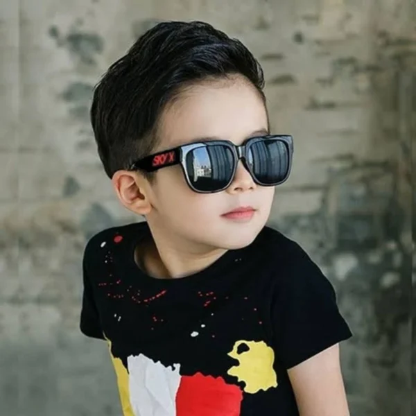 Kacamata Anak SKY X Hitam Unisex Kekinian Pria Wanita Fashion