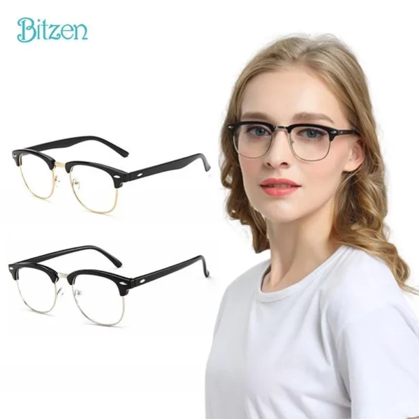 Bitzen Kacamata Anti Sinar Radiasi Komputer Frame Untuk Pria Wanita Kaca Mata Frame Kacamata Wanita