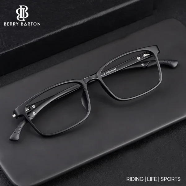 Berrybarton - Kacamata Anti Slip Elastis Antiradiasi Photocromic Blueray Bisa Minus 5106