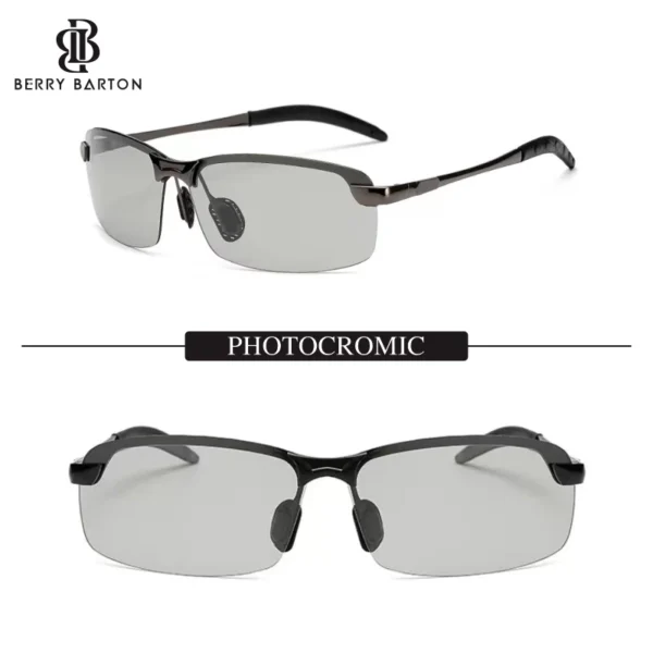 Berrybarton - Kacamata Polarized Anti UV Sunglasses Photocromic Pria Wanita 3043 - Image 5