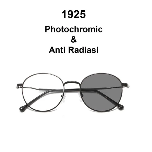 Kacamata Photocromic Korea / Anti Radiasi 2 In 1 Photochromic Pria Wanita 1925 - Image 7