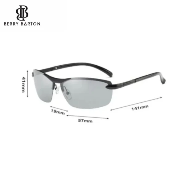 Berrybarton - Kacamata Polarized Anti UV Sunglasses Photocromic Pria Wanita 3043 - Image 6