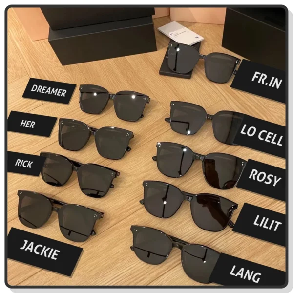 Colore.in Kacamata Hitam UV400 Polarized Sunglasses Korean Style Wanita Pria 2 in 1 Anti Silau Mix Kacamata Gaya Outdoor Anti Sinar - Image 2