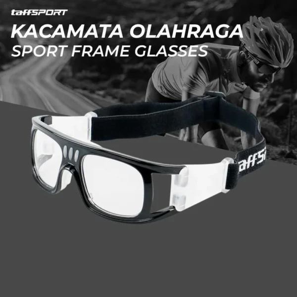 TaffSPORT Kacamata Olahraga Sport Frame Glasses - Hitam - Image 2