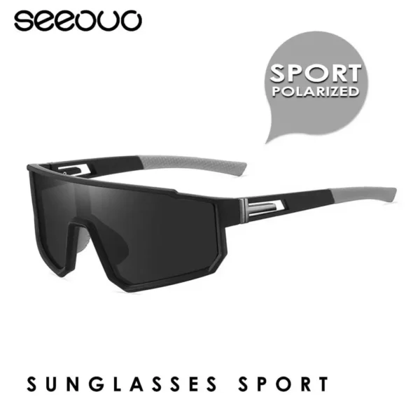 Seeouo Kacamata Hitam Sunglasses Polarized Sport Style Anti UV Anti Silau TR90 Ringan 3058