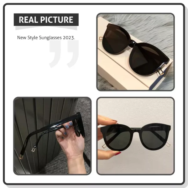Colore.in Kacamata Hitam Sunglasses Polarized UV400 Wanita Pria 2 in 1 Anti Silau Semi Cat Eye Metal+TR-90 Kacamata Gaya Outdoor - Image 3