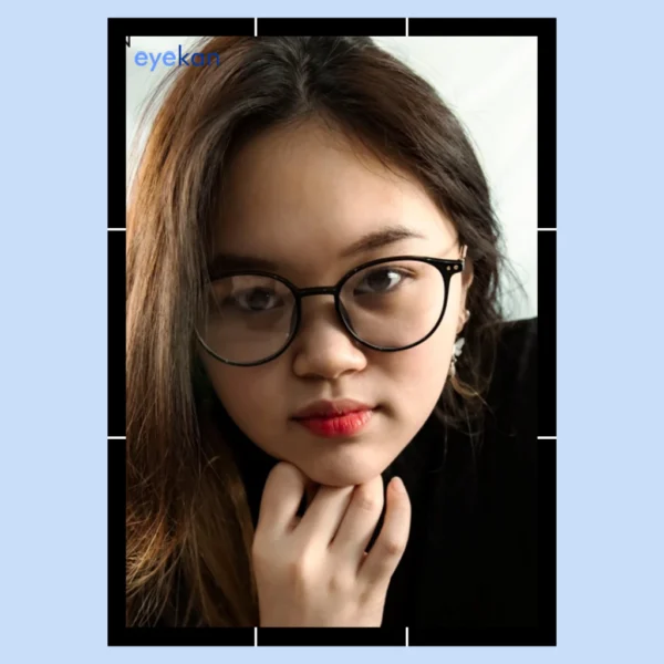 Eyekan Kacamata Anti Radiasi Photocromic Bluecromic Minus Anti Blueray Frame Bulat Fashion Pria Wanita 1009 - Image 3