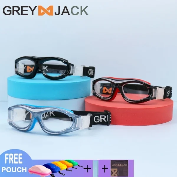 Grey Jack Kacamata Anak Remaja Laki-laki Perempuan Sport Bisa Minus(Basket, Volly, Sepak Bola/Futsal, Badminton) 040 - Image 5