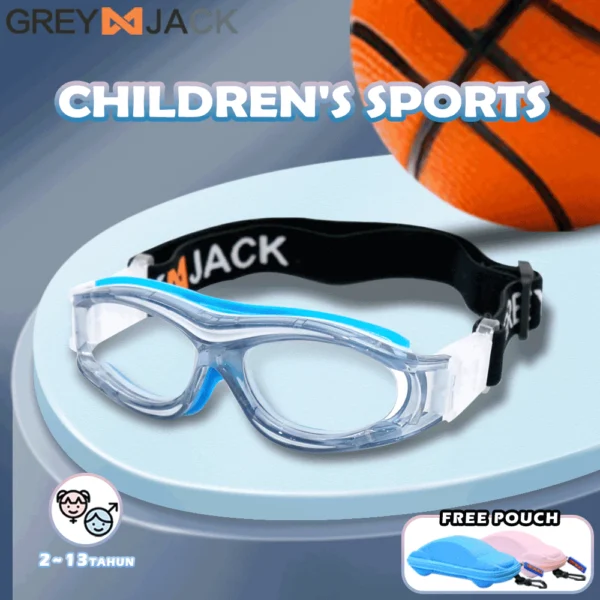 Grey Jack Kacamata Anak Remaja Laki-laki Perempuan Sport Bisa Minus(Basket, Volly, Sepak Bola/Futsal, Badminton) 040 - Image 6