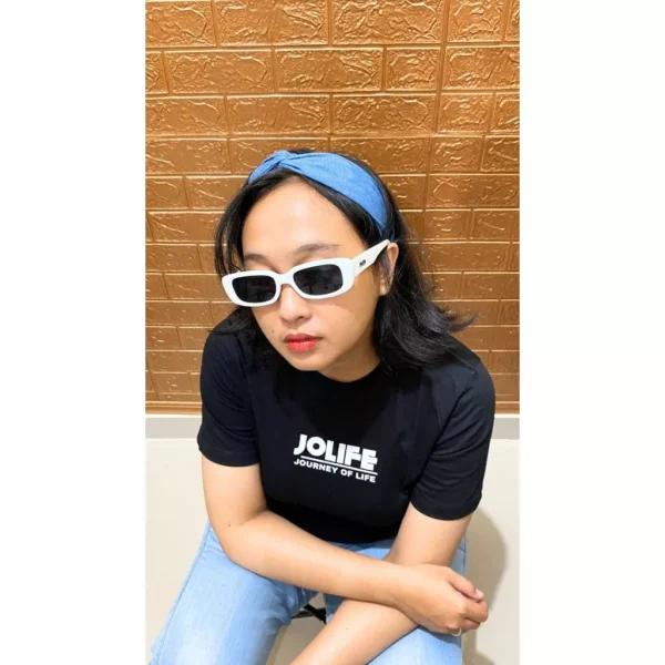Jolife - Kacamata Retro Kekinian Fashion Pria/Wanita Sunglasses Vintage Anti UV400 Bingkai Kecil - Image 7