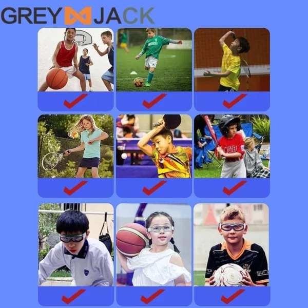 Grey Jack Kacamata Anak Remaja Laki-laki Perempuan Sport Bisa Minus(Basket, Volly, Sepak Bola/Futsal, Badminton) 040 - Image 7