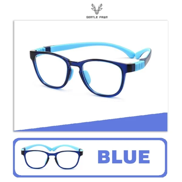Gentle Fawn Kacamata Anak/Remaja Antiradiasi Blueray Sinar Biru Bahan Tr90 Style Kotak Keren Laki-laki Dan Perempuan Keren 8812 - Image 10