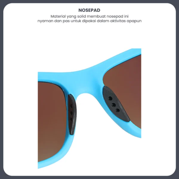 Robins Kacamata Hitam Sport Polarized Anti Radiasi Uv400 Sunglasses Fashion Pria Wanita 63792 - Image 5
