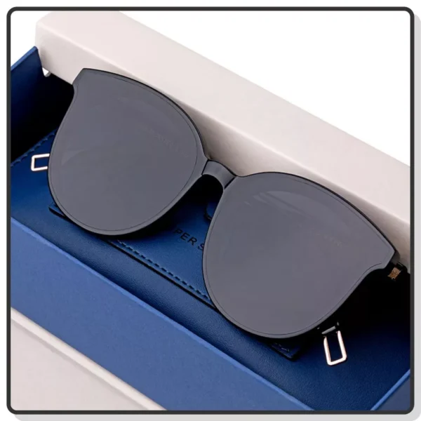 Colore.in Kacamata Hitam Sunglasses Polarized UV400 Wanita Pria 2 in 1 Anti Silau Semi Cat Eye Metal+TR-90 Kacamata Gaya Outdoor - Image 6