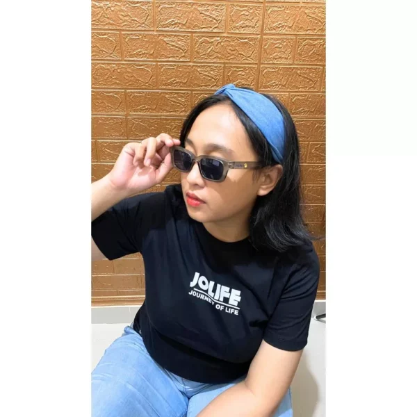 Jolife - Kacamata Retro Kekinian Fashion Pria/Wanita Sunglasses Vintage Anti UV400 Bingkai Kecil - Image 5