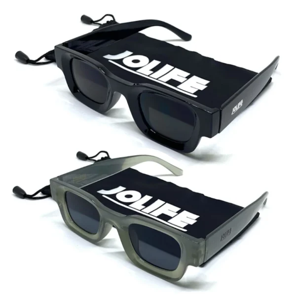 Jolife - Kacamata Retro Kekinian Fashion Pria/Wanita Sunglasses Vintage Anti UV400 Bingkai Kecil - Image 2