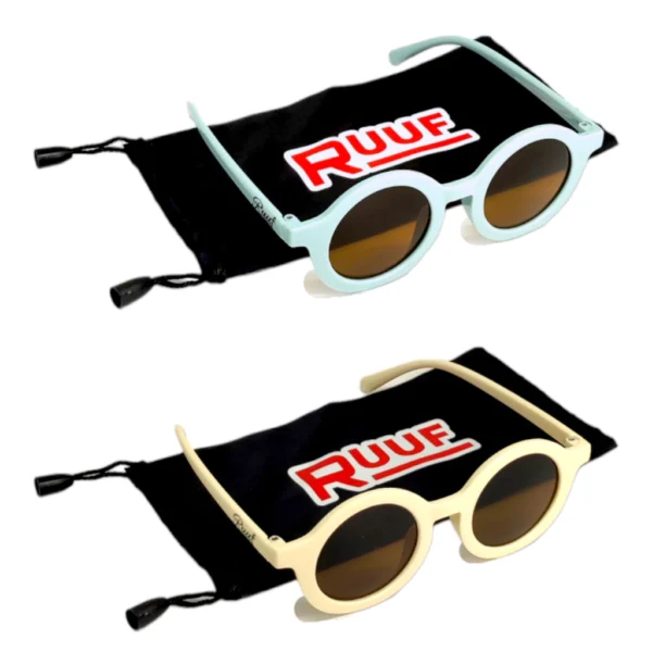 Ruuf - KA01 Kacamata Anak Retro Kekinian Fashion Anak Pria/Wanita Sunglasses Vintage Anti UV400 - Image 10