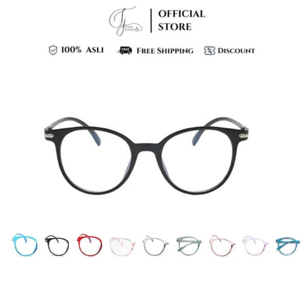 SJPOP Kacamata Anti Radiasi Kaca Mata WanitaPria Frame Sunglasses Lensa Transparan KC099