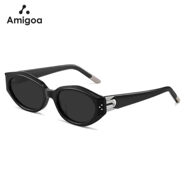 COD ⚡Kacamata Hitam Cat Eye Mewah Bingkai Persegi Kacamata Hitam Anti UV Dan Radiasi
