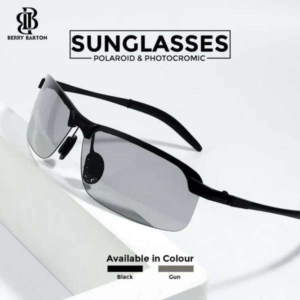 Berrybarton - Kacamata Polarized Anti UV Sunglasses Photocromic Pria Wanita 3043 - Image 9