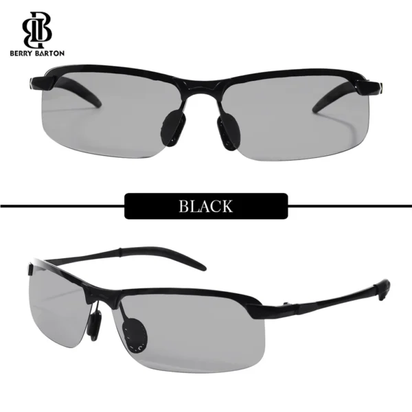 Berrybarton - Kacamata Polarized Anti UV Sunglasses Photocromic Pria Wanita 3043 - Image 10