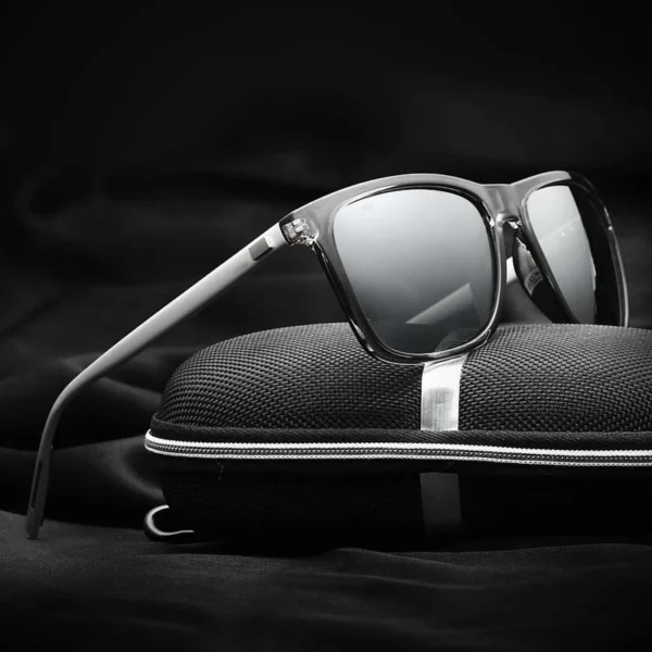Viendo Kacamata Hitam Polarized Pria Cowok Wanita UV400 Fashion Frame Anti Sinar Matahari Kaca Mata Optik