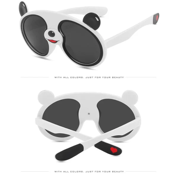 Kacamata Hitam Anak Silikon Terpolarisasi Panda Bing Dwen Dwen Kacamata Anak dengan UV400 - Image 6